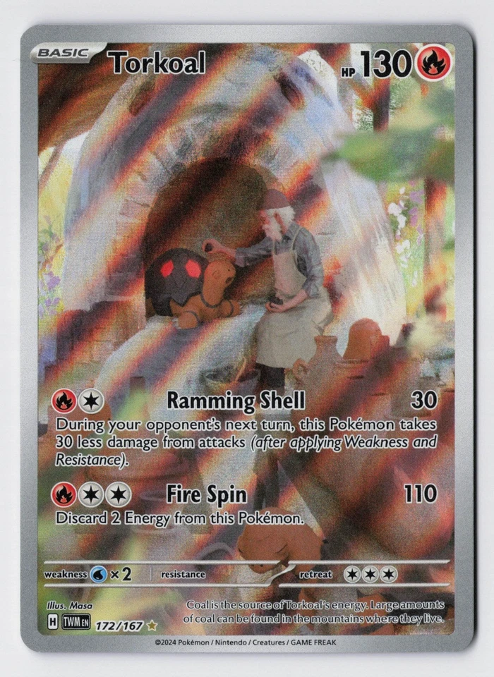 Torkoal | 172/167 | Holo Illustration Rare | SV06: Twilight Masquerade | NM - Image 1 of 2