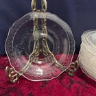 Vintage Federal Depression Glass Patrician Spoke Clear Set of 12 Saucer Plates