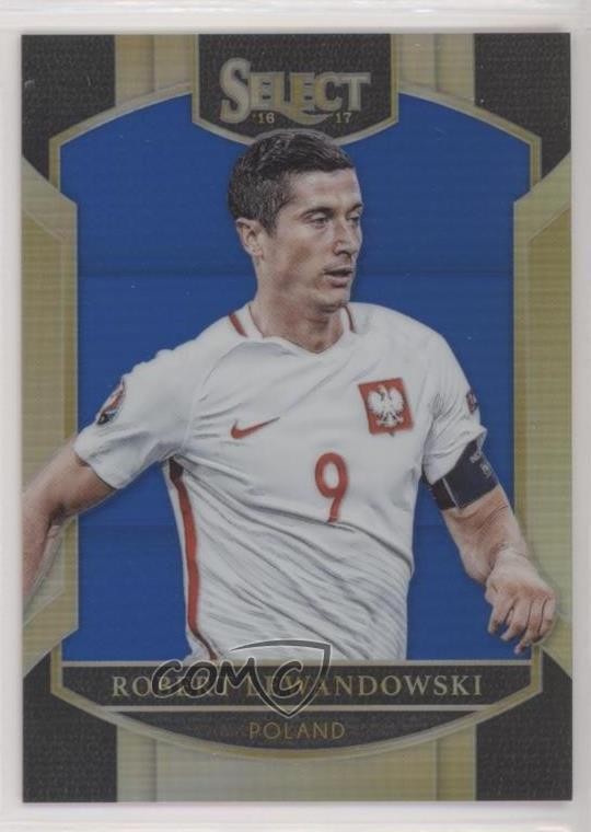 2016-17 Panini Select Terrace Blue Prizm 249/299 Robert Lewandowski #5 uk2