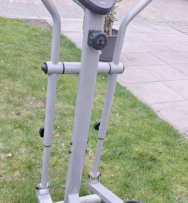 Christopeit Ellipsentrainer Silber/Schwarz, Magnetwiderstand, Display