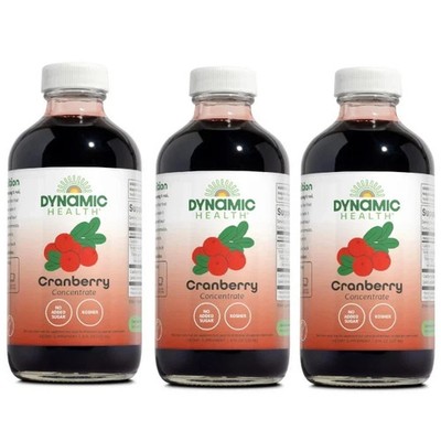 Dynamic Health Cranberry Concentrate 8 fl. oz Each (Pack of 3)