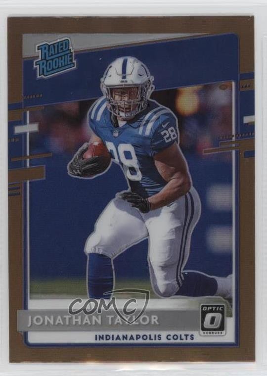 2020 Donruss Optic Rated Rookies Bronze Prizm Jonathan Taylor #167 Rookie RC 7sd