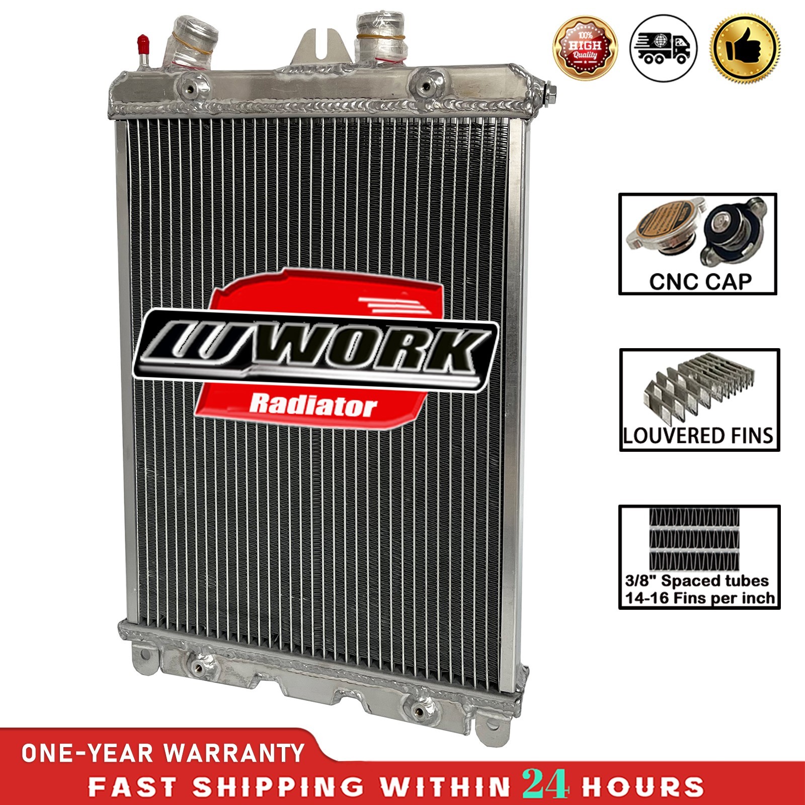 Left Aluminum Radiator Fit 2000-2006 Ferrari 360 3.6L W/O Sensor hole NO Sensor