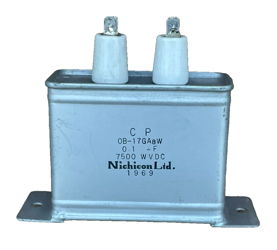 Vintage 1969'S Nichicon Ltd Resistor C-P OB-17GA8W 7500 WV DC - Image 4 of 4