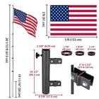 AplusChoice 20' Portable Telescoping Flagpole Ladder Mount for Trade Show Fair — photo 7