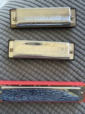 Vintage Hohner International Bluesband Big River Harmonica Lot Of 3 Schylling