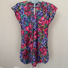 Vintage 1990s California Dynasty Floral Nightgown Romantic Valentine 90s Nightie