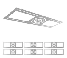 ASD 6 Pack Universal Flat Mounting Plate for 3 4 6 Inch LED Recessed Lights