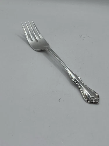 Reed & Barton Sterling Silver Rose Cascade Salad Dessert Fork 6 1/2”