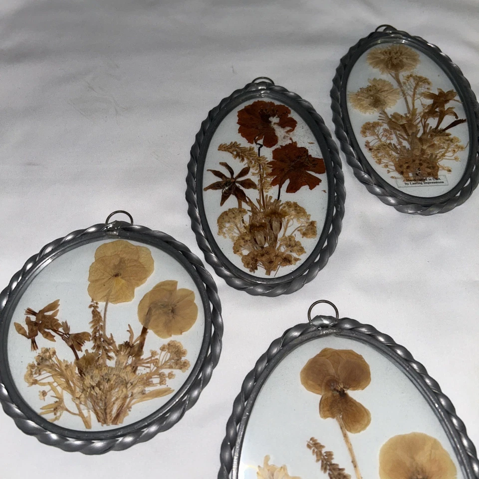 持久印象复古干压花锡框窗户集光器 — 第 3/4 张图片