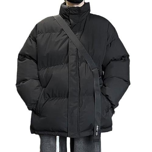 Brotjacke, Jungen Trend, verdickte Baumwolljacke, Stehkragen, lose Jacke - Bild 5 von 17