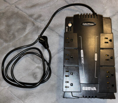 Cyber Power SX625G 624VA/375 W Battery Backup Surge Protection UPS Power Supply