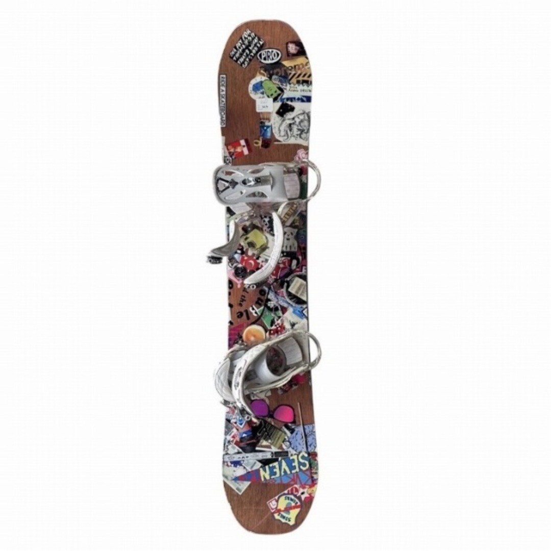 Burton Seven Snowboard with Bindings and Case Used Burton Seven Snowboard with Bindings and Case Used