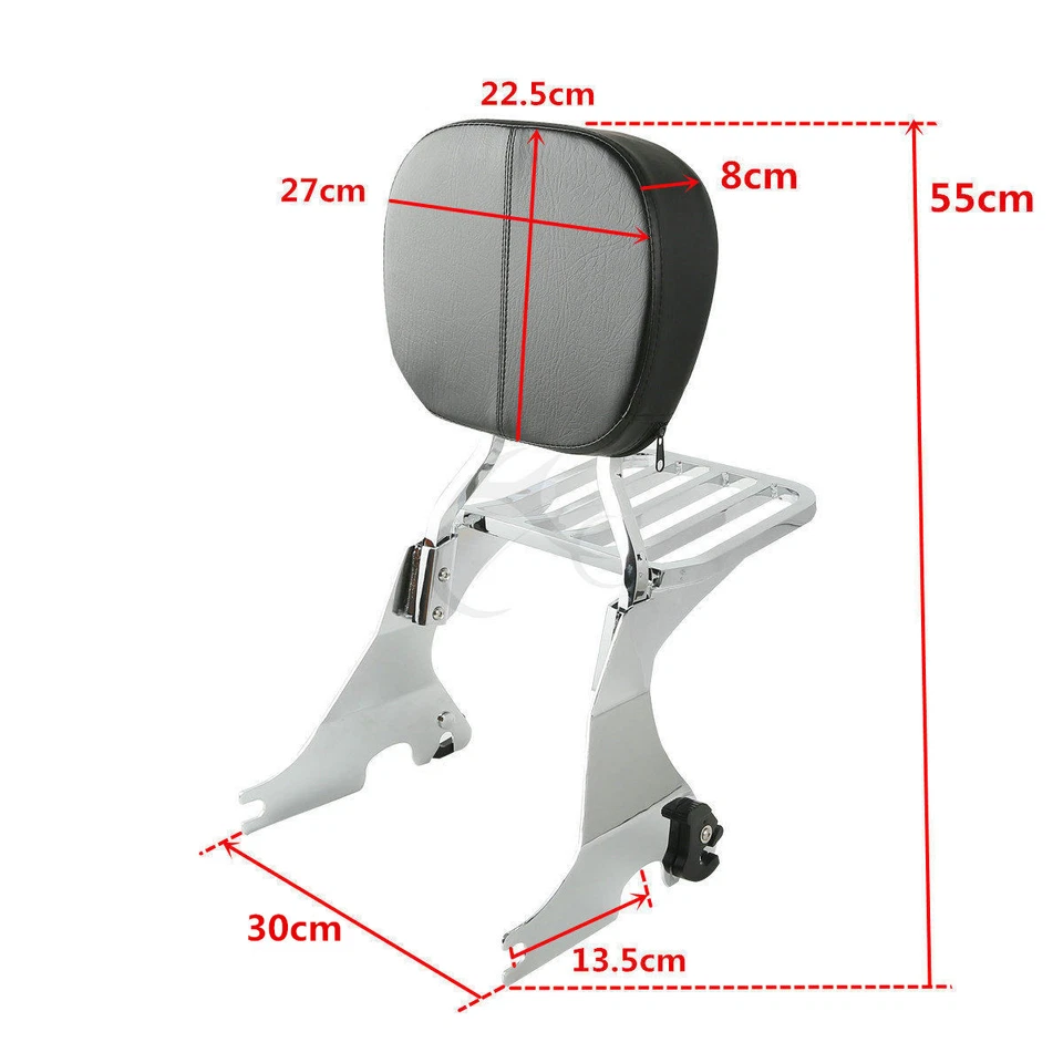 Respaldo barra Sissy y portaequipajes para Harley Sportster XL 883 1200 personalizado 04-22 Foto 4 de 4