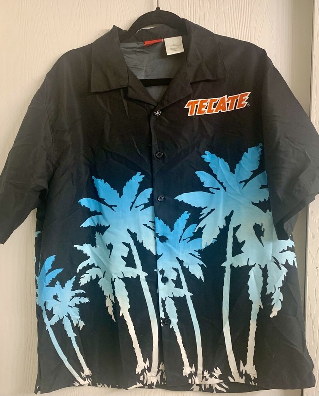 Black Tecate Mexican Beer Shirt: Men’s Lg, Bright Colors, Great Condition