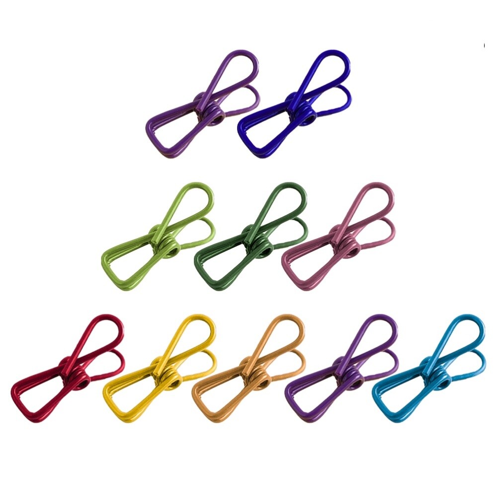 50 Pcs Clothespin Clip Photo Clips Holders Clothes Pegs Drying Clips Laundry