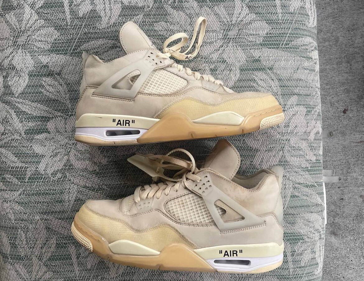 Size 14.5 - Jordan 4 SP x Off-White Mid Sail W 194272184978