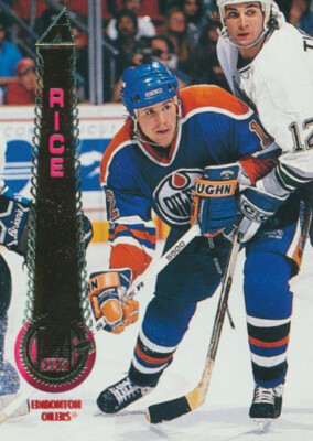 1994-95 Pinnacle #154 STEVEN RICE - Edmonton Oilers