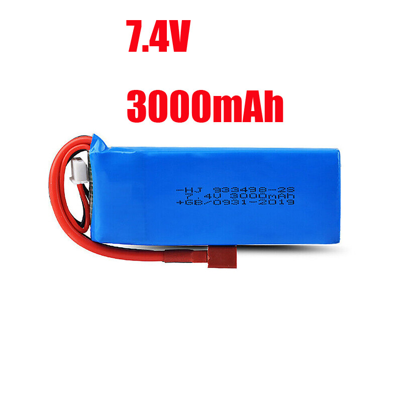 【ジャンク新品】WLtoys 124007 4WD ​​⑰＋予備バッテリー 7.4V 3000mAh Lipo Battery 2S for Wltoys 124016 124017 124018