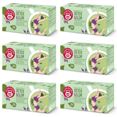 TEEKANNE - Detox&Slim - Natur Kräuter Tee - 6 x 20 Teebeutel