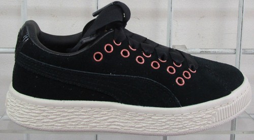 Girl's Puma Suede Deluxe Sneakers, New Blk Bronce Sport Life Walking Shoes 11.5 - Picture 3 of 5