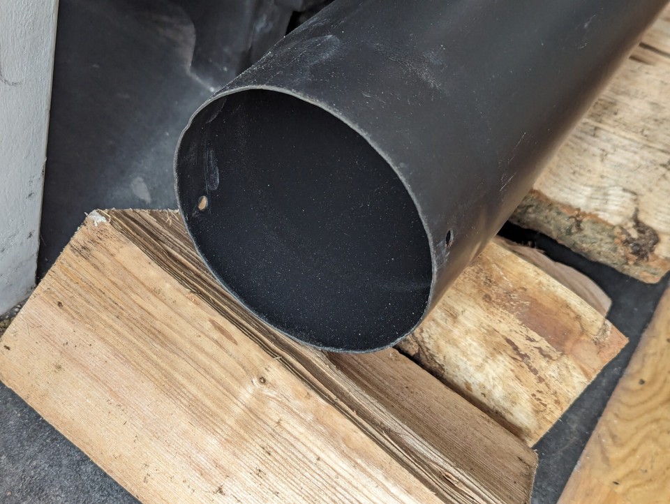 GARAGE SALEDura Flue Stove Pipe 1000mm 5" (125mm) Matt Black eBay