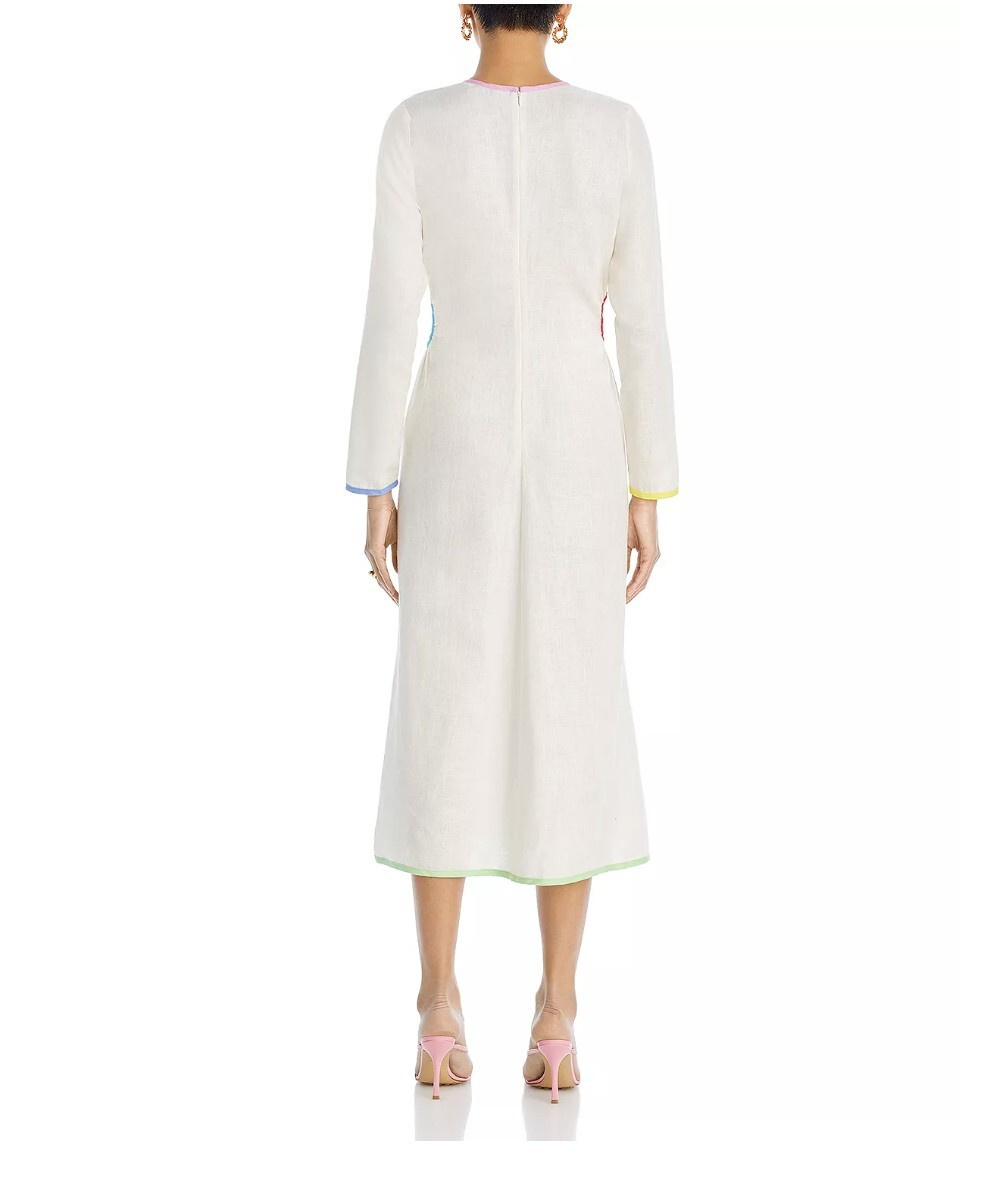 Rhode Thierry Linen Midi Dress | eBay