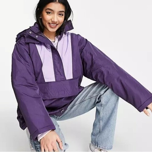 ASOS DESIGN overhead jacket in purple