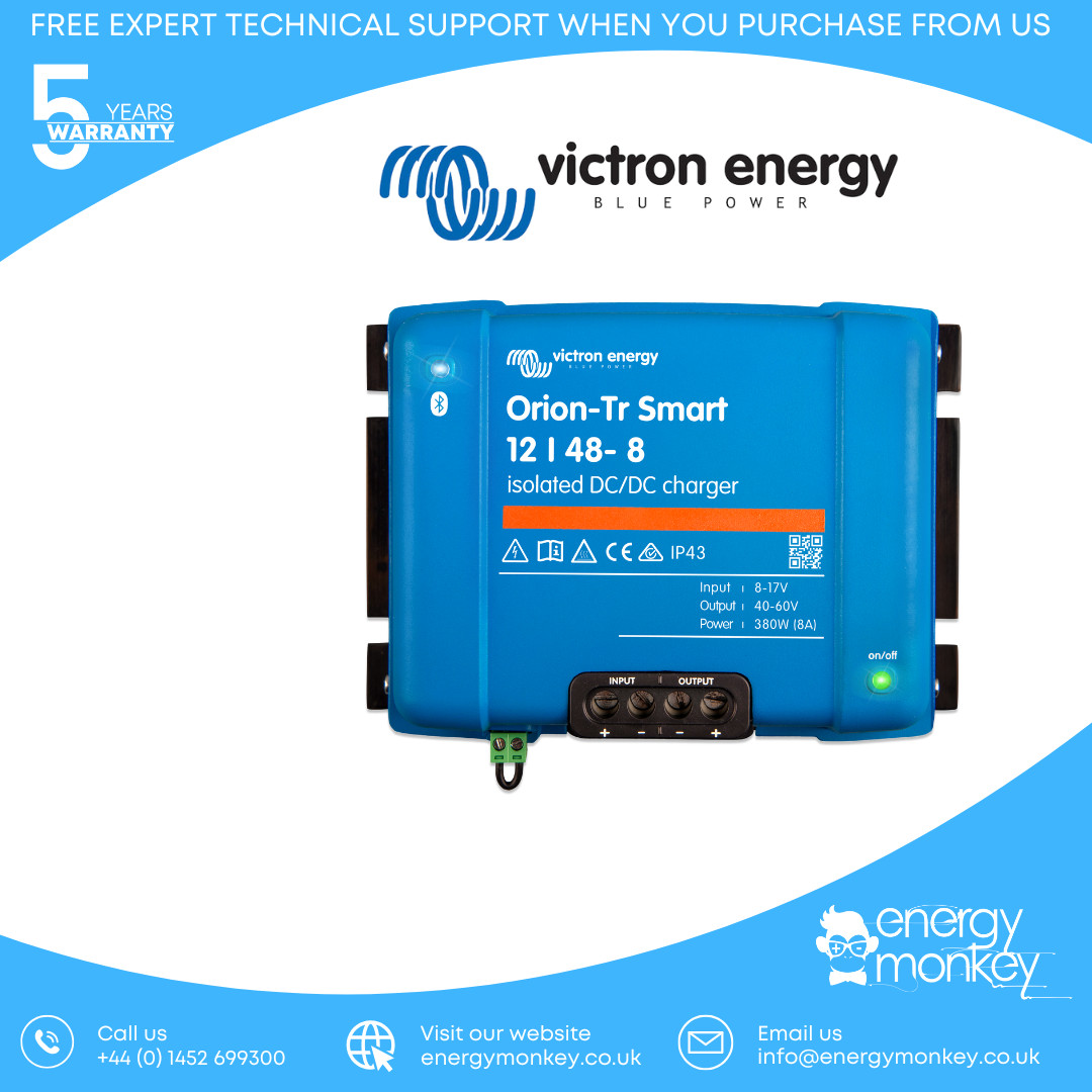 Victron Orion-Tr Smart 12/48-8A (380W) Isolated DC-DC charger (ORI124838120)