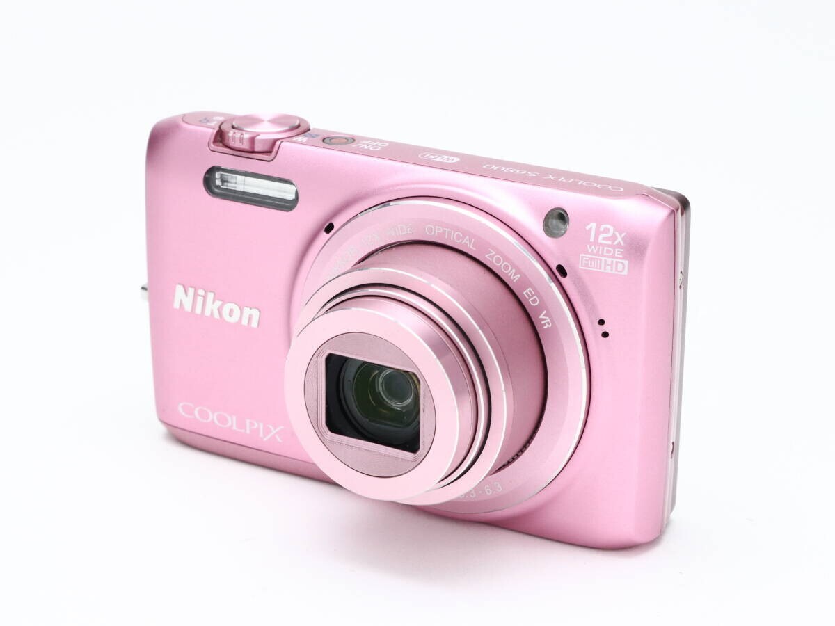 Nikon COOLPIX S6800 16.0MP Digital Camera pink Used from