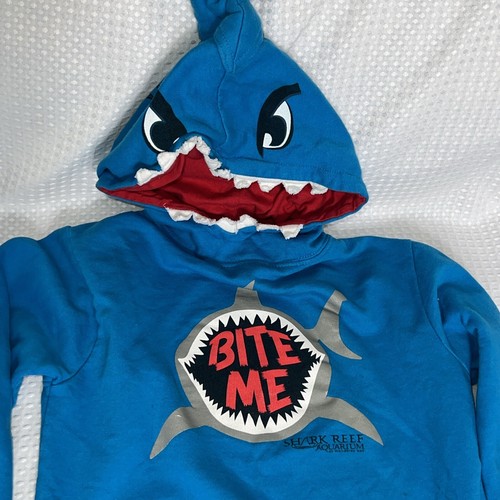 Kids Sz Medium Shark Reef Aquarium Mandalay Bay Blue Great White Shark Boy Girl