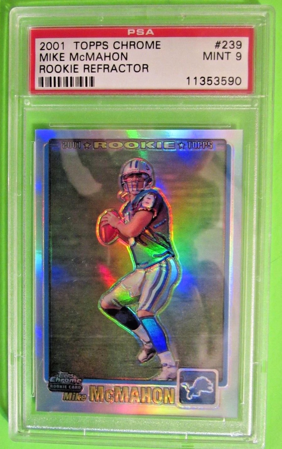 Mike McMahon Topps Chrome #239 Rookie Refractor