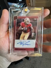 2021 Panini Clearly Trey Lance Red Rated Rookie Auto /49 SP RARE 49ers COWBOYS