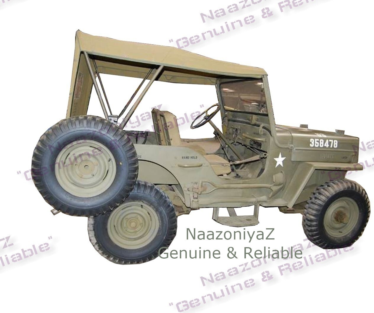 WILLYS JEEP CJ3B 5364MAHINDRA CJ3B MILITARY VERSION SUMMER SOFT TOP