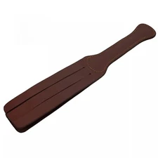 Real Cowhide Leather Spanking Paddle Bondage Slapper Whip BDSM Toy Cosplay