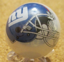 NFL:New York NY Giants Helmet Logo on a Pearl Jabo Marble 144 .969" 24.63mm