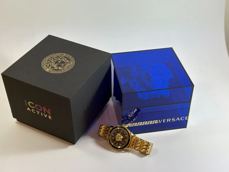 Nuevo Reloj Versace Para Hombre VE2V00322 V-Palazzo Hecho en Suiza Dorado Auténtico Foto 3 de 4