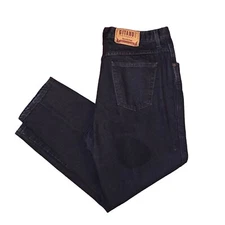 Vintage Gitano Women’s Baggy Jeans Size 18 Short Black Denim 36x28