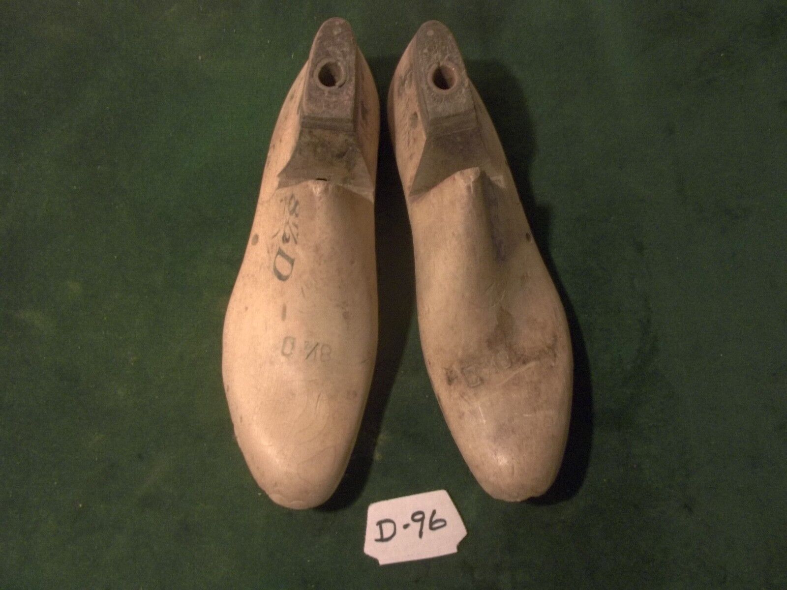 Vintage Pair US NAVY Shoe Lasts Size 8-1/2 D VULCAN Industrial Factory ~ #D-96