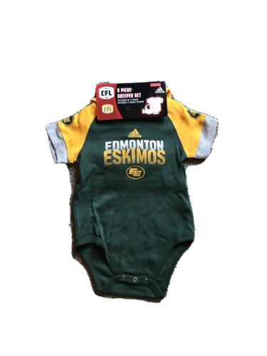 *NEUF* Ensemble bébé Adidas Edmonton Eskimos 24 Mths 3 pièces, maillot équipe de football CFL - Photo 1/6