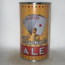 Trumps Ale REPLICA/NOVELTY beer can, paper label