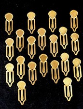 (20) Vintage - STAMPED BRASS BOOKMARKS, Ornament, Charm only $9.99 for 20!