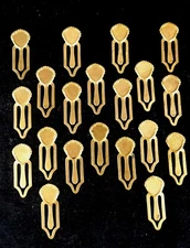 (20) Vintage - STAMPED BRASS BOOKMARKS, Ornament, Charm only $9.99 for 20!
