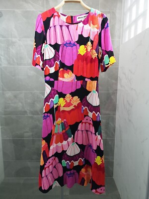 Gorman x Monika Forsberg Jelly Print Short Sleeve Dress Size As