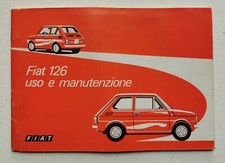 Libretto uso e manutenzione Fiat 126 - originale del 1974 - 5 edizione