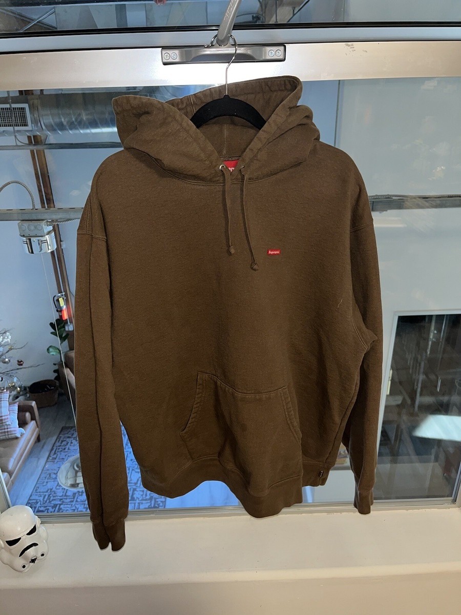 Supreme Small Box Logo Hooded Sweatshirt Size XL Olive Brown Supreme Small Box Logo Hooded Sweatshirt Size XL Olive Brown