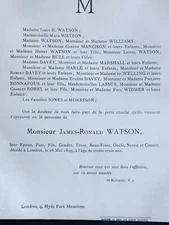 James Watson Williams Sleeve Announcement Davey Widmer Bonnafous London 1899