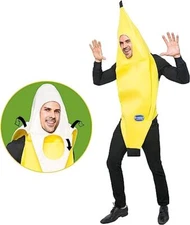 Syncfun Appealing Banana Costume Adult Deluxe Set for Halloween