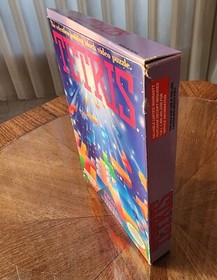 Vintage 1989 TETRIS Game w Box Nintendo NES REV-A Russian Building Block Puzzle