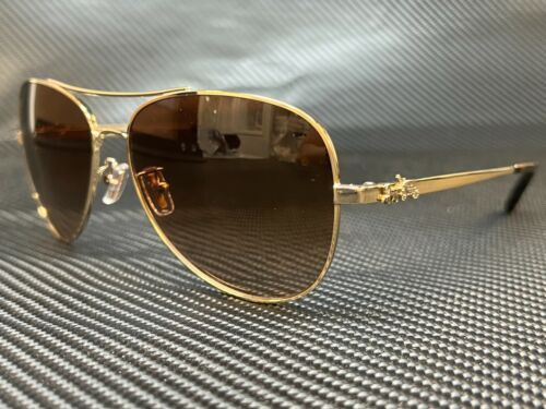 Coach Sunglasses HC7101B Square Brown Gold Floral Accents  display picture 2